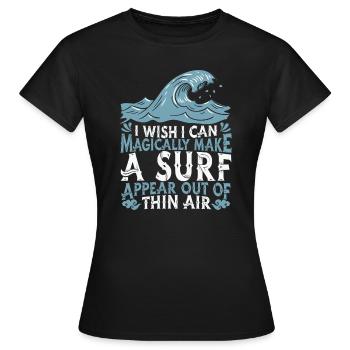 Surf Surfer Surfer - T-shirt Femme - noir - Devant - AI Model Female 172 dark (172cm)