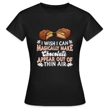 Chocolate Chocolate Chocolate - Women's T-Shirt - black - Front - AI Model Female 172 dark (172cm)