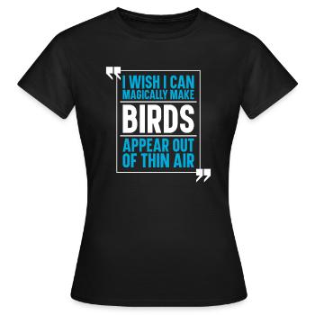 Bird Birds - Women's T-Shirt - black - Front - AI Model Female 172 dark (172cm)
