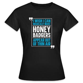 Honey badger - Women's T-Shirt - black - Front - AI Model Female 172 dark (172cm)