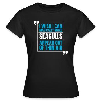 Mouette Mouette - T-shirt Femme - noir - Devant - AI Model Female 172 dark (172cm)