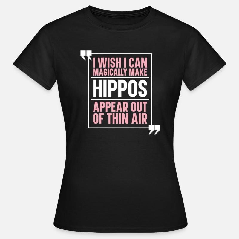 Nilpferd Hippo Flusspferd - Women's T-Shirt - black