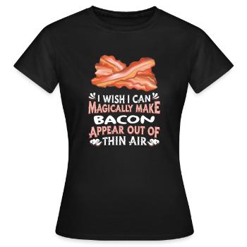 Bacon Bacon Breakfast - Women's T-Shirt - black - Front - AI Model Female 172 dark (172cm)