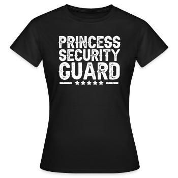 Security Security Guard Security Service - Women's T-Shirt - black - Front - AI Model Female 172 dark (172cm)