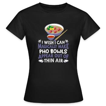 Pho Bowl - Frauen T-Shirt - Schwarz - Vorne - AI Model Female 172 dark (172cm)