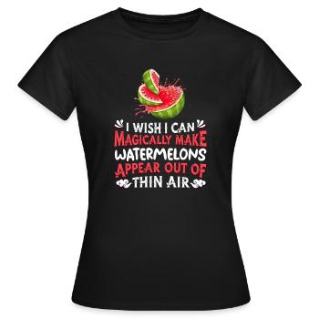 Watermelon - Women's T-Shirt - black - Front - AI Model Female 172 dark (172cm)