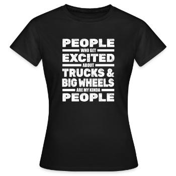 Monstertruck - Frauen T-Shirt - Schwarz - Vorne - AI Model Female 172 dark (172cm)