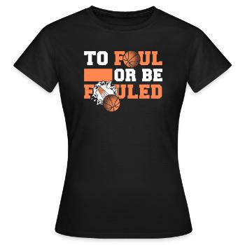 Basketball Basketballer - Women's T-Shirt - black - Front - AI Model Female 172 dark (172cm)
