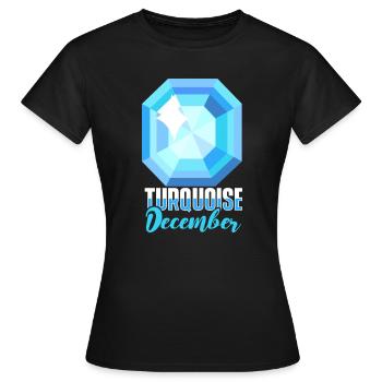 Pierres précieuses - T-shirt Femme - noir - Devant - AI Model Female 172 dark (172cm)