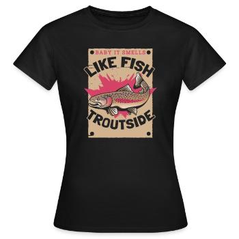 Pêcheur Pêcheur Pêcheurs Pêche - T-shirt Femme - noir - Devant - AI Model Female 172 dark (172cm)