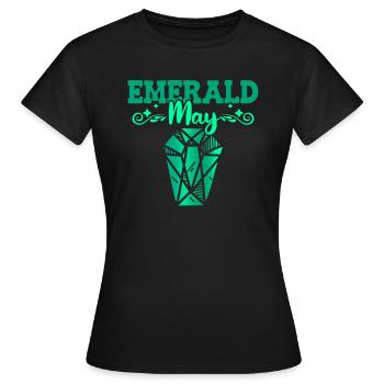 Pierres précieuses - T-shirt Femme - noir - Devant - AI Model Female 172 dark (172cm)