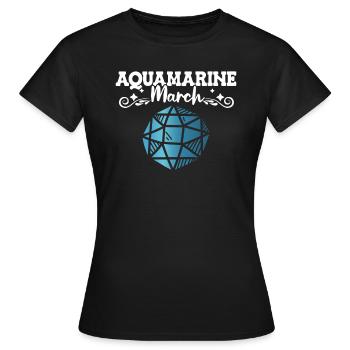 Pierres précieuses - T-shirt Femme - noir - Devant - AI Model Female 172 dark (172cm)