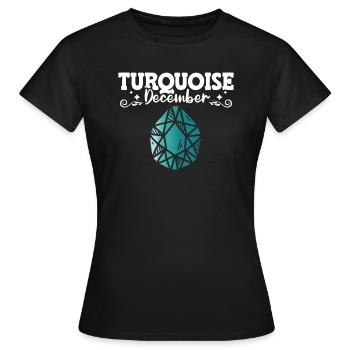 Pierres précieuses - T-shirt Femme - noir - Devant - AI Model Female 172 dark (172cm)