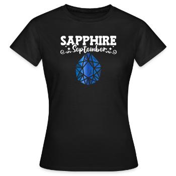Pierres précieuses - T-shirt Femme - noir - Devant - AI Model Female 172 dark (172cm)