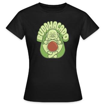 Buddha Buddhist Buddhismus - Frauen T-Shirt - Schwarz - Vorne - AI Model Female 172 dark (172cm)