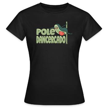 Pole Dance Pole Fitness - T-shirt Femme - noir - Devant - AI Model Female 172 dark (172cm)