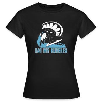 Kitesurfen Kiteboarding Kite Kiten - Frauen T-Shirt - Schwarz - Vorne - AI Model Female 172 dark (172cm)