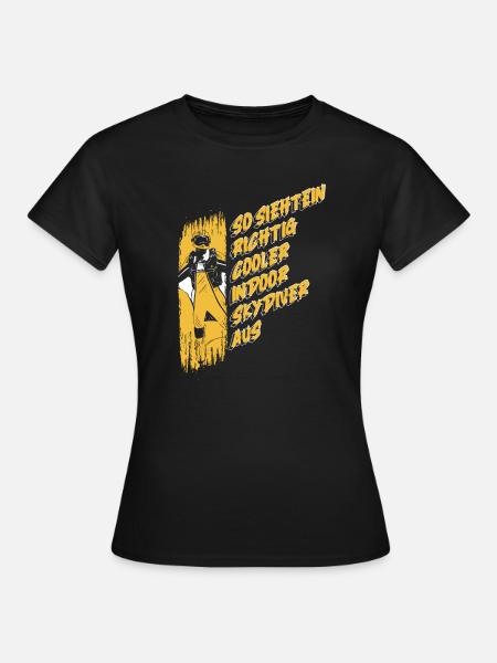 Indoor-Skydiving - Frauen T-Shirt - Schwarz