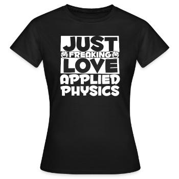 Physicien physicien - T-shirt Femme - noir - Devant - AI Model Female 172 dark (172cm)