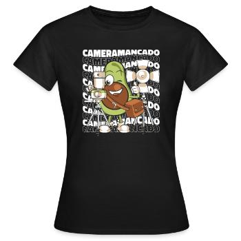 Kameramann - Frauen T-Shirt - Schwarz - Vorne - AI Model Female 172 dark (172cm)