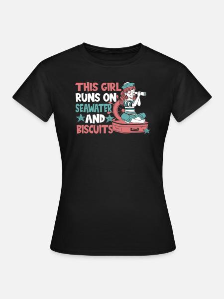 Seglen Segelboot Segler - Frauen T-Shirt - Schwarz