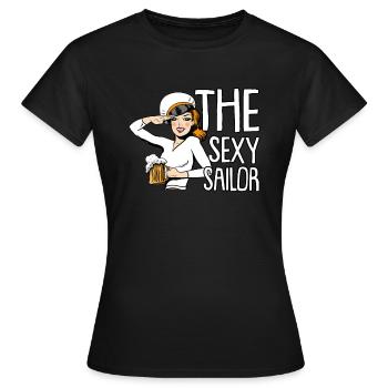 Seglen Segelboot Segler - Frauen T-Shirt - Schwarz - Vorne - AI Model Female 172 dark (172cm)