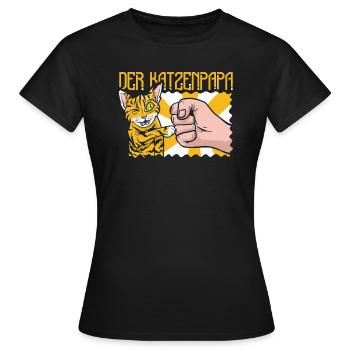 Location de chat Chat Domestique Cat - T-shirt Femme - noir - Devant - AI Model Female 172 dark (172cm)