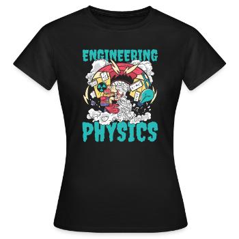 Physicien physicien - T-shirt Femme - noir - Devant - AI Model Female 172 dark (172cm)