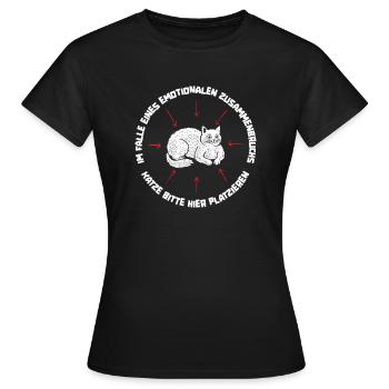 Location de chat Chat Domestique Cat - T-shirt Femme - noir - Devant - AI Model Female 172 dark (172cm)