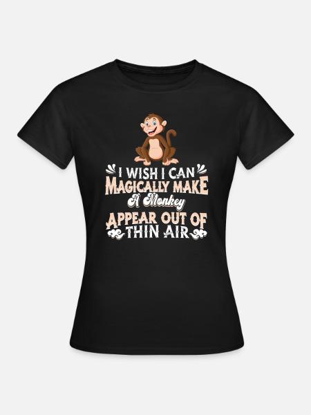 Affe - Frauen T-Shirt - Schwarz