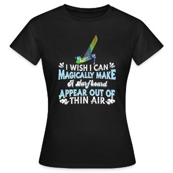 Windsurfing Windsurfen - Frauen T-Shirt - Schwarz - Vorne - AI Model Female 172 dark (172cm)