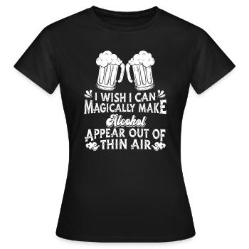 Alcool - T-shirt Femme - noir - Devant - AI Model Female 172 dark (172cm)