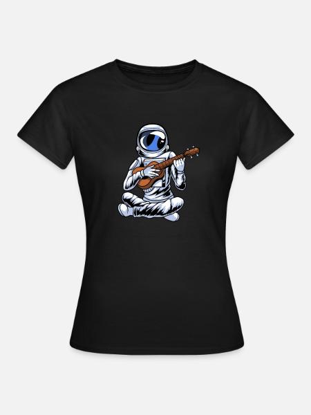 Ukulele Astronaut - Women's T-Shirt - black