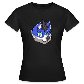 Furry Fandom Fursuits - Women's T-Shirt - black - Front - AI Model Female 172 dark (172cm)