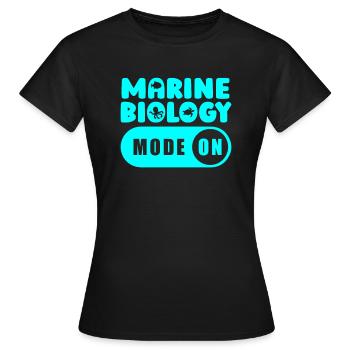 Marine Biologist Marine Biology Modus An - Women's T-Shirt - black - Front - AI Model Female 172 dark (172cm)