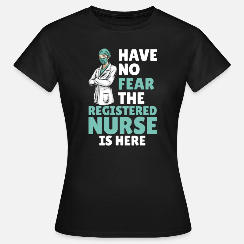 Krankenschwester - Dame-T-shirt - sort