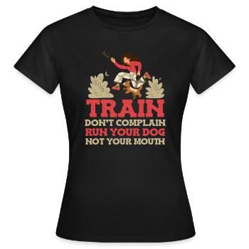 Dog trainer Dog trainer - Women's T-Shirt - black - Front - AI Model Female 172 dark (172cm)