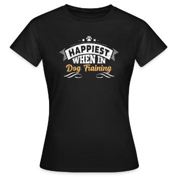 Dresseur de chiens Dresseur de chiens - T-shirt Femme - noir - Devant - AI Model Female 172 dark (172cm)