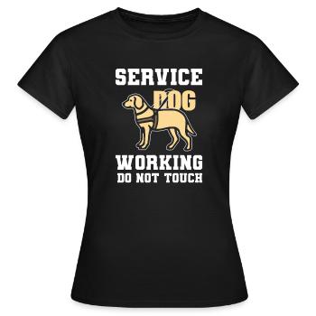 Dresseur de chiens Dresseur de chiens - T-shirt Femme - noir - Devant - AI Model Female 172 dark (172cm)
