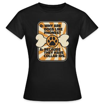 Dresseur de chiens Dresseur de chiens - T-shirt Femme - noir - Devant - AI Model Female 172 dark (172cm)