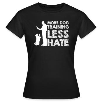 Dresseur de chiens Dresseur de chiens - T-shirt Femme - noir - Devant - AI Model Female 172 dark (172cm)