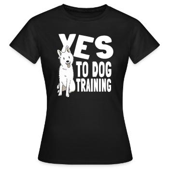 Dog Trainer Dog Trainer - Women's T-Shirt - black - Front - AI Model Female 172 dark (172cm)