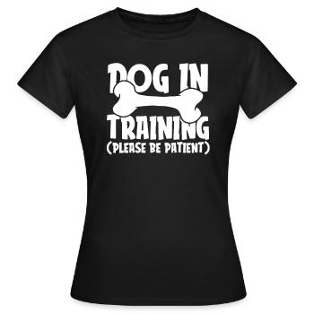 Dog Trainer Dog Trainer - Women's T-Shirt - black - Front - AI Model Female 172 dark (172cm)