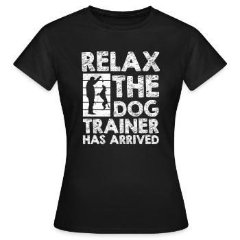 Dog Trainer Dog Trainer - Women's T-Shirt - black - Front - AI Model Female 172 dark (172cm)