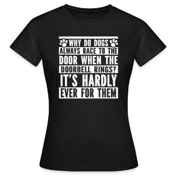 Dresseur de chiens Dresseur de chiens - T-shirt Femme - noir - Devant - AI Model Female 172 dark (172cm)