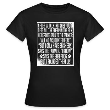 Dresseur de chiens Dresseur de chiens - T-shirt Femme - noir - Devant - AI Model Female 172 dark (172cm)