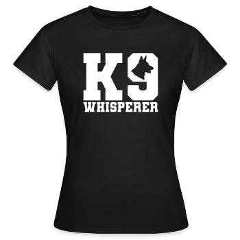 Dresseur de chiens Dresseur de chiens - T-shirt Femme - noir - Devant - AI Model Female 172 dark (172cm)