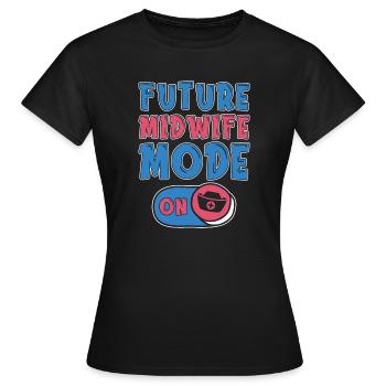 Sage-femme Futur sage-femme - T-shirt Femme - noir - Devant - AI Model Female 172 dark (172cm)