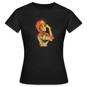 Infirmier - T-shirt Femme - noir - Devant - AI Model Female 172 dark (172cm)
