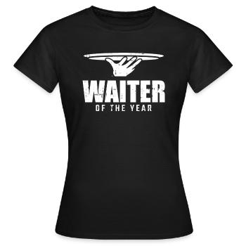 Kellner Kellnerin Service - Frauen T-Shirt - Schwarz - Vorne - AI Model Female 172 dark (172cm)